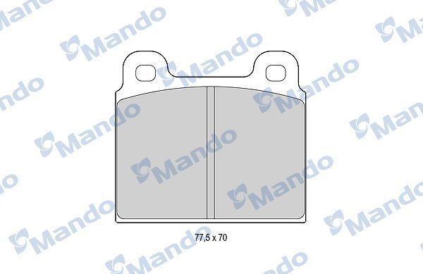 MANDO MBF015052 | Fren Balata Ön 66-72 S.Seri-250S-280S.Se.Sel-300Sel