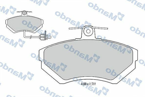 MANDO MBF015124 | Fren Balata Ön 99-01 Psst 1.9Tdi