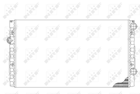 NRF 50454 | Motor Su Radyatörü 1,9D / TD / TDI Golf III 91 > 02 Passat 89 > 97 Vento 91 > 98