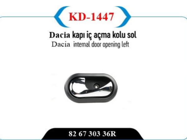 Dacia Duster Sol İç Açma Kolu Krom Kaya Marka