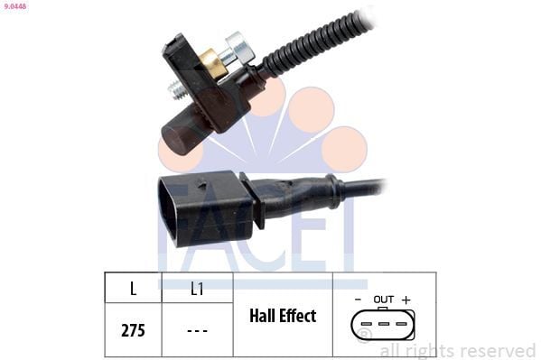 FACET 9.0448 | Hız Sensörü A3 Octavia Golf V Passat Touran 1.6Fsı 05 -