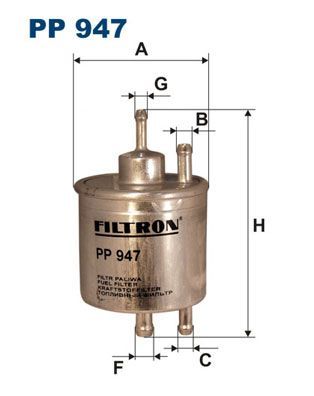 FILTRON PP947 | Benzin Filtresi 97-A-Seri (W168) 02-Vaneo (414)