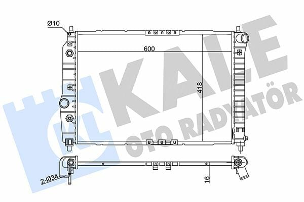 KALE 372300 | Radyatör 05-Kalos-Aveo 1.4 16V + Os