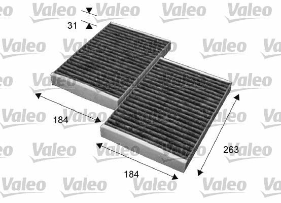 VALEO 715643 | Klima Filtresi Karbonlu (Mercedes W221 S Seri)