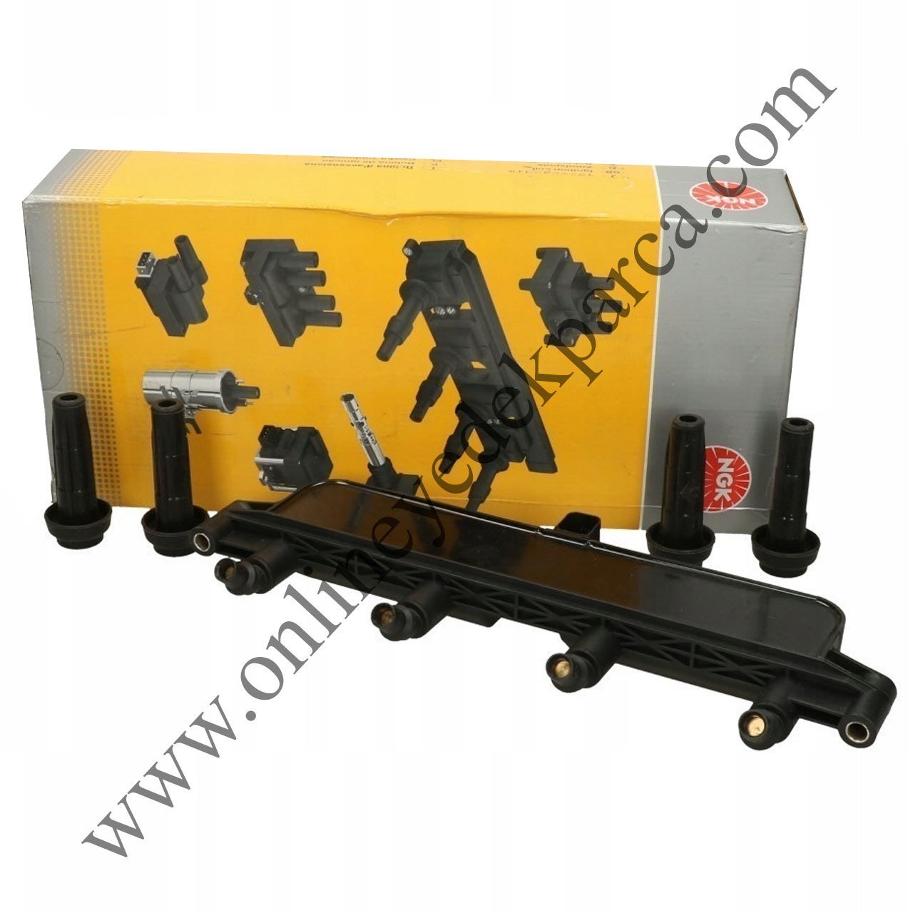 NGK 48023 | Citroen Xsara 1.4 1.6 Benzinli Ateşleme Bobini Siyah Soket