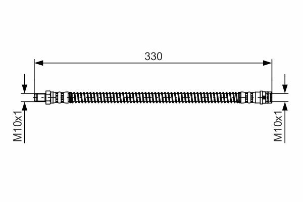BOSCH 1987481394 | Fren Hortumu Arka 07-C-Seri (W204-S204) 300mm