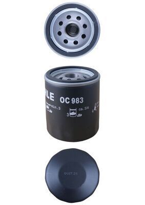 MAHLE OC983 | Yağ Filtresi SLX-Tmp-Plo-Alb-Mra 1.2-1.4-1.6