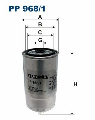 FILTRON PP968-1 | Mazot Filtresi 01-Doblo1.9Jtd