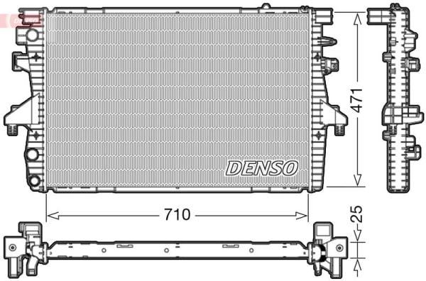 DENSO DRM32039 | Su Radyatörü Brazing (VW Transporter 03-10) Axb O.E.