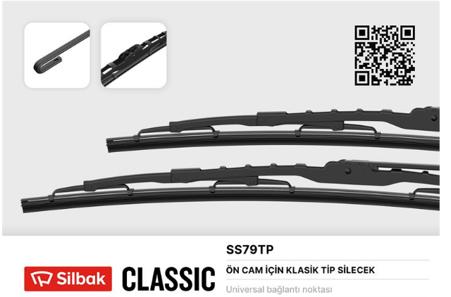 SİLBAK SS79TP | Silecek Süpürgesi 650 / 500mm Jumpy Starex Expert P806 94 02
