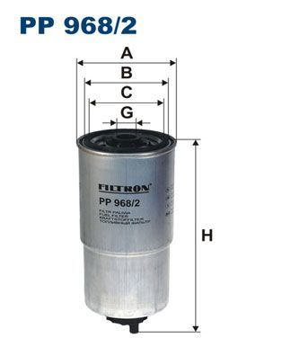 FILTRON PP968-2 | Mazot Filtresi 03-Doblo 1.9Jtd