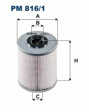 FILTRON PM816-1 | Mazot Filtresi <02 Master-Movano 02<Mgn.II-Lgn.II 1.9Dci