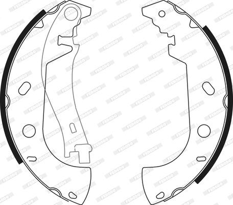 FERODO FSB571 | Kampana Balata (Fiat Palio Weekend 1.2 1.6 16V Marea Weekend 1.6 16V 1.9Jtd