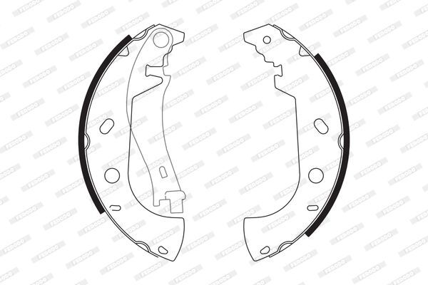 FERODO FSB571 | Kampana Balata (Fiat Palio Weekend 1.2 1.6 16V Marea Weekend 1.6 16V 1.9Jtd