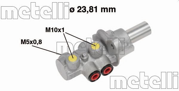 METELLI 05-0683 | Ana Merkez Alüminyum (Fiat Bravo II 1.4 1,6D 1.6 Mjt 1,9D 2,0D 2007 -)