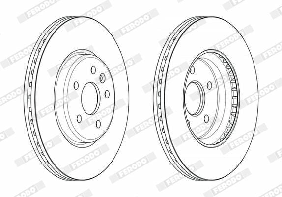 FERODO DDF2684C | Fren Diski Opel Astra K (300 mm) Takım Ön