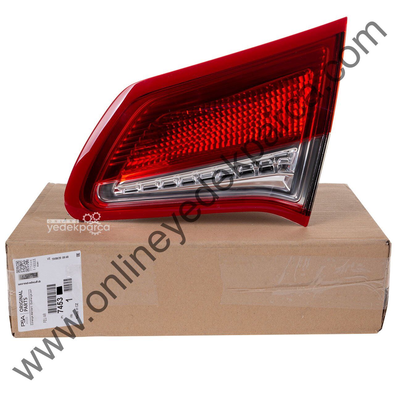 PSA 7453.E5 | Citroen C4 2011-2017 Sağ Arka İç Stop Lambası Orijinal
