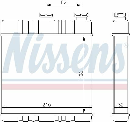 NISSENS 72660 | Kalorifer Radyatörü Opel Astra G Behr Tip