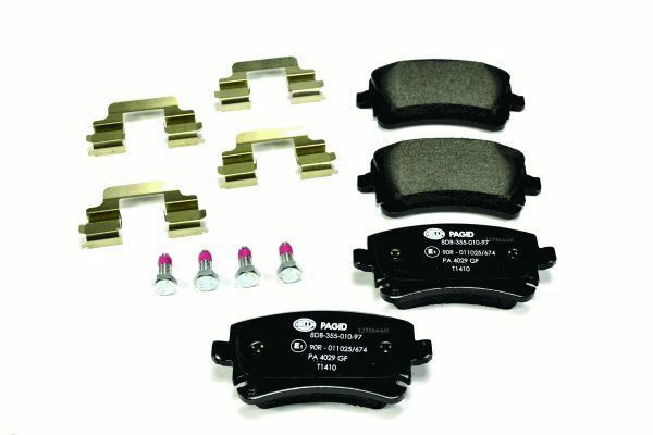 HELLA PAGİD 8DB355010-971 | Fren Balatası Audi, VW A4 (8E2, B6) , A4 (8Ec, B7) , A4 Avant (8E5, B6) , A4 Avant (8Ed, B7) , A4 Conver