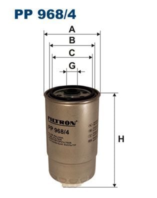 FILTRON PP968-4 | Mazot Filtresi 02-Boxer-Jumper-Ducato 2.8Hdi