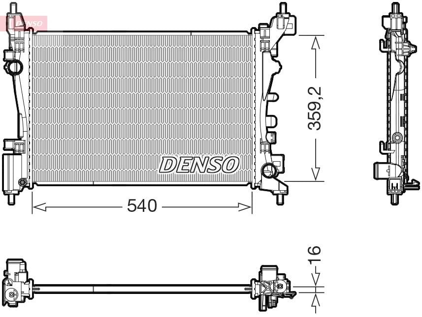 DENSO DRM20130 | Su Radyatörü Corsa D A12xer A14xer