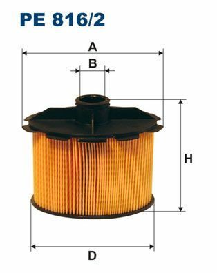 FILTRON PE816-2 | Mazot Filtresi 98-Partner-Brl Dw8-Dw8b