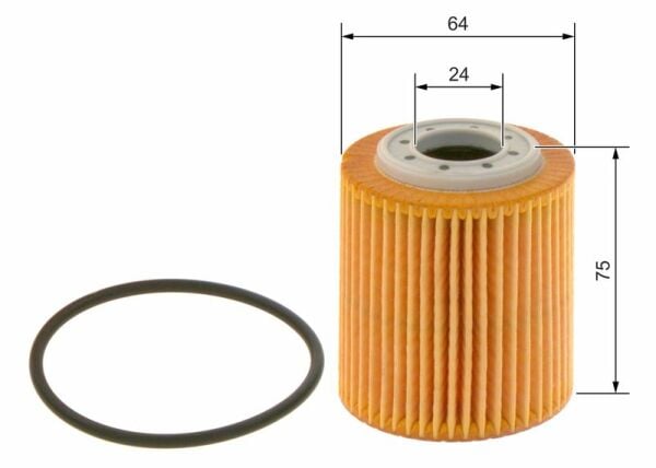 BOSCH F026407299 | Yağ Filtresi 18-Pt.208-308-508-3008-5008-C3-C4-C5-Ds3-Ds7-Partner-Berlingo