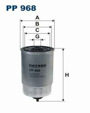 FILTRON PP968 | Mazot Filtresi 02-Bxr-Jmp-Dct 2.8 HDI