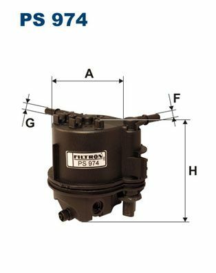 FILTRON PS974 | Mazot Filtresi 01-206-307 1.4Hdi (Isıtıcı Gırıslı)