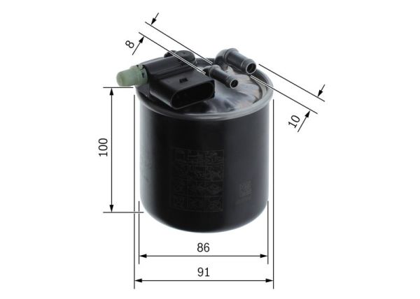 BOSCH F026402844 | Mazot Filtresi 13-A-Seri (W176)