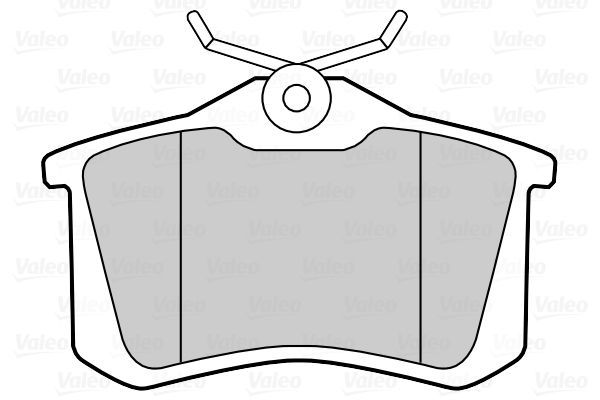 VALEO 670474 | Fren Balata Arka 03-Mgn.II-Mds-Clo.III-Golf.3.4.5-C2-C3-C4-307 17mm.