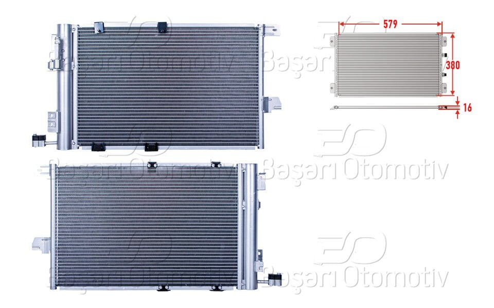 WISCO 1850055 | Klima Radyatörü 579X380x16 Opel Astra G 1.6 1.8 16V 98 >