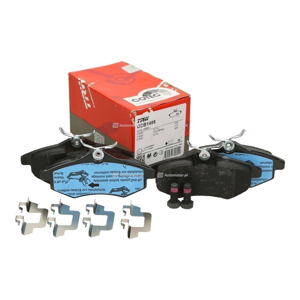 OUT.GDB1495 | Citroen C3 2002-2009 Ön Fren Balata Takımı