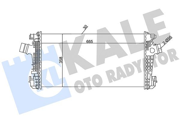 KALE 344900 | Turbo Radyatörü (Intercooler) 10-Astra.J 1.6-1.7-2.0Cdti *B16dth*