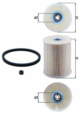 MAHLE KX231D | Mazot Filtresi 99-Astra.G.H-Corsa.C-Combo.C 1.7D *Y17dt*
