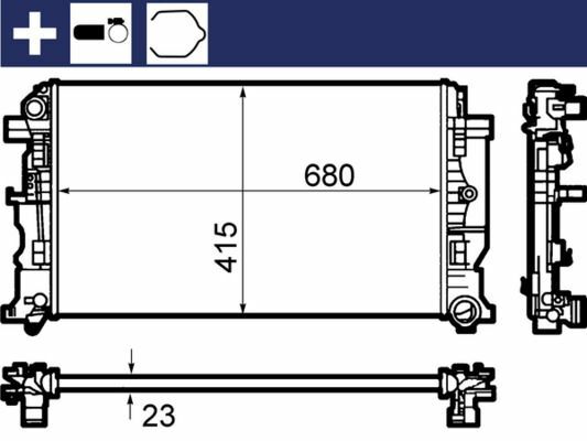 MAHLE CR1710000S | Radyatör 06-Sprinter