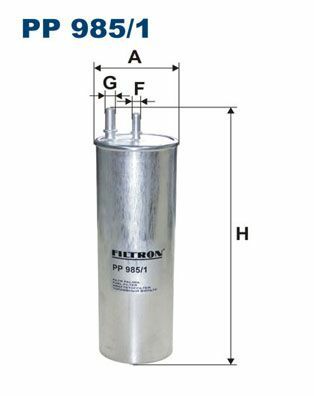FILTRON PP985-1 | Mazot Filtresi 08-T.Porter T5 2.5Tdi