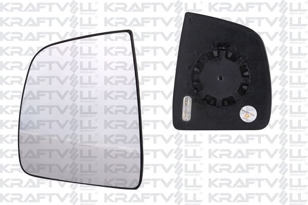 KRAFTVOLL 09080023 | Dış Dikiz Ayna Camı Elektrikli Isıtmalı Convex Camlı Sol Doblo III 10->
