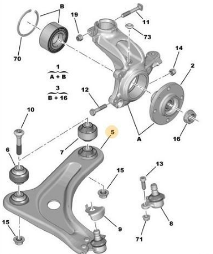 PSA 9675028880 | SALINCAK SAG PEUGEOT P301 CITROEN C-ELYSEE  Orjinal