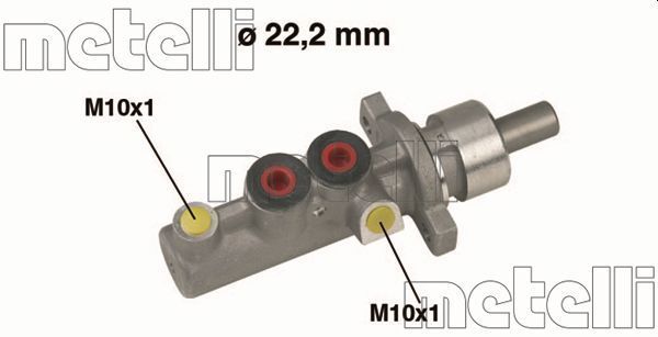 METELLI 05-0348 | Merkez Fren Ana (Mitsubishi Carisma 96 / 06 / Volvo S40-V40 96 /)