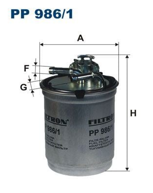 FILTRON PP986-1 | Mazot Filtresi 06-10 Polo-Fbı-Ibz 1.9Tdi