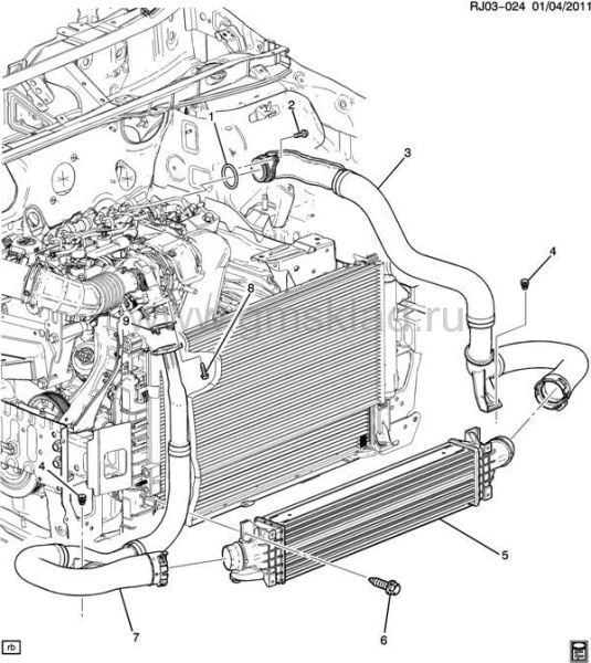 PSA 95920451 | Chevrolet Yeni Aveo 1.3 T300 Sağ Turbo Kısa Hortum Orijinal