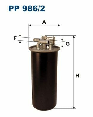 FILTRON PP986-2 | Mazot Filtresi 05-12 Aı.A6 2.7Tdi-3.0Tdi