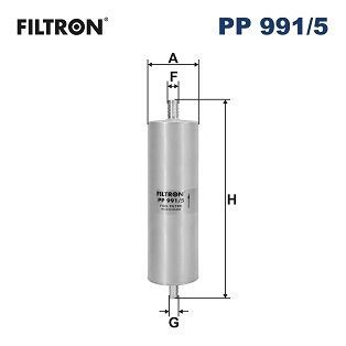 FILTRON PP991-5 | Mazot Filtresi 11-A6-A7 2.0-3.0Tdi
