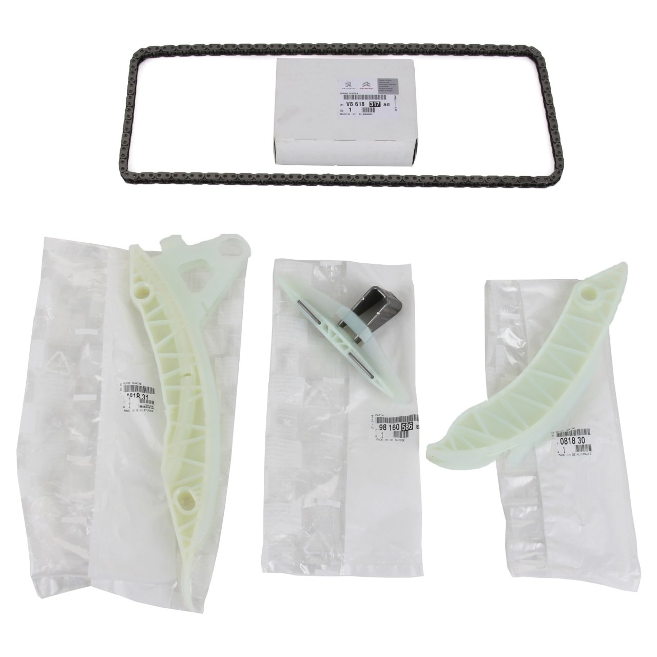 Citroen Ds3 1.6 Thp Zincir Seti Orijinal Komple Set 3 Adet Zincir Paleti 1 Adet Zincir