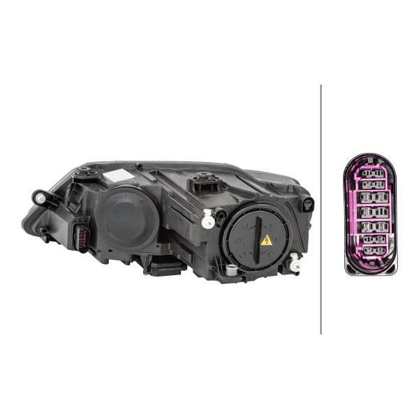 HELLA 1ZS011192021 | Volkswagen Jetta 2011-2017 Far komple Led Xenon Sağ Taraf