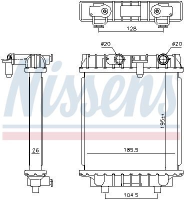 NISSENS 606644 | Ek Su Radyatörü VW Skoda
