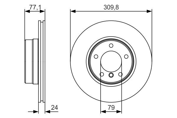 BOSCH 0986479S29 | Fren Diski Ön | 1 Adet