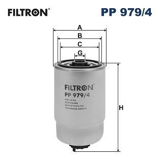 FILTRON PP979-4 | Mazot Filtresi 09-Santa Fe-Sorento 2.2Crdi