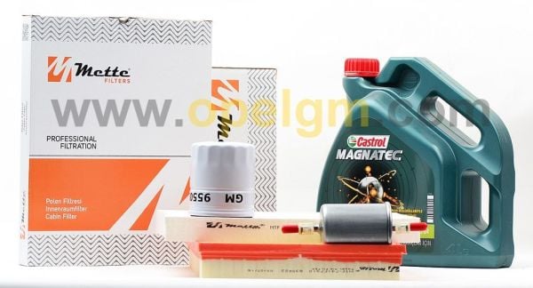 Opel Corsa B 1.4 Periyodik Bakım Seti Castrol 10W-40 Motor Yağlı